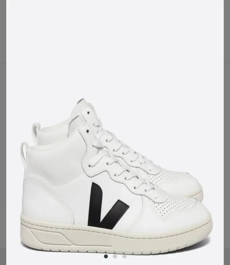 Zapatillas altas blancas Veja V-10 - 2