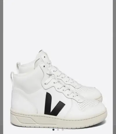 Zapatillas altas blancas Veja V-10 - miniatura 2