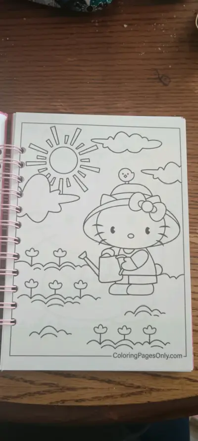 Cuaderno espiral con diseño hello kitty para color - miniatura 2