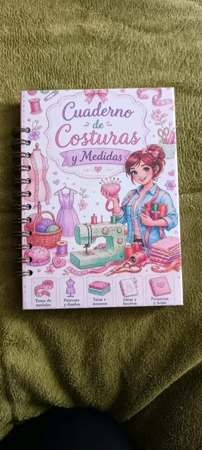 Cuaderno de costura y medidas ilustrado - miniatura 1