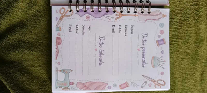 Cuaderno de costura y medidas ilustrado - 2