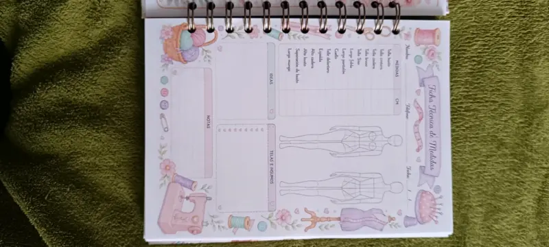 Cuaderno de costura y medidas ilustrado - 4
