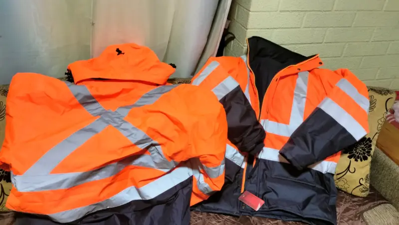 Chaquetas reflectantes de seguridad naranja - 1