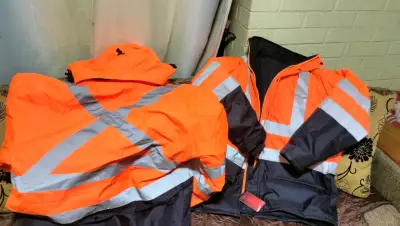 Chaquetas reflectantes de seguridad naranja - miniatura 1