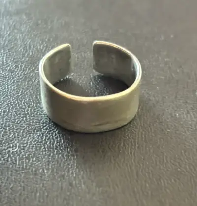 Anillo ajustable de plata 925  número 17 - miniatura 1