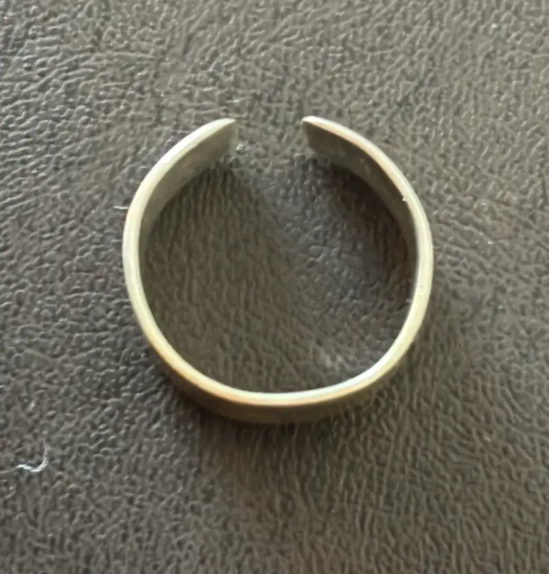 Anillo ajustable de plata 925 número 17 - 2