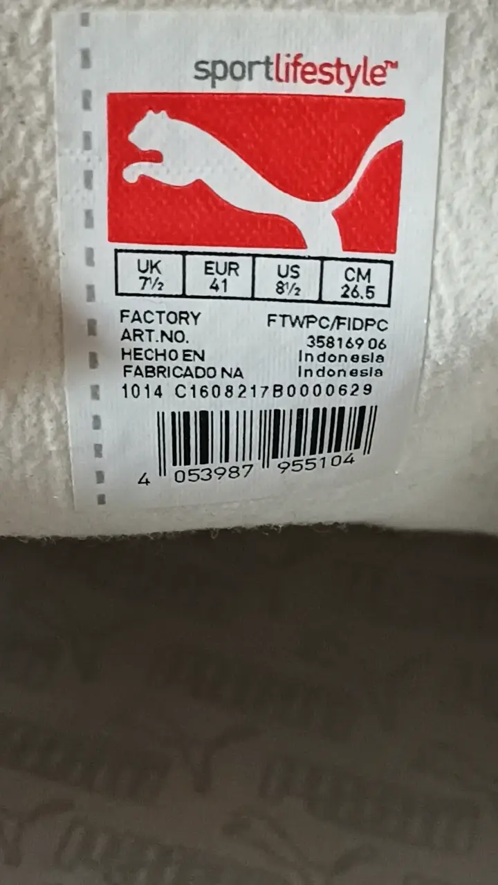 Zapatillas Puma rojas y blancas unisex - 2