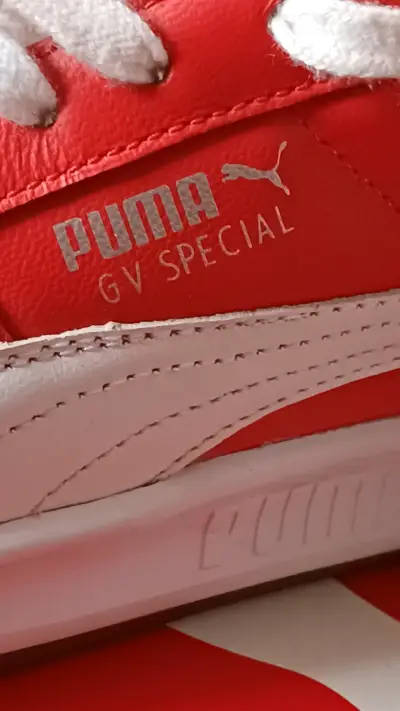 Zapatillas Puma rojas y blancas unisex - miniatura 5