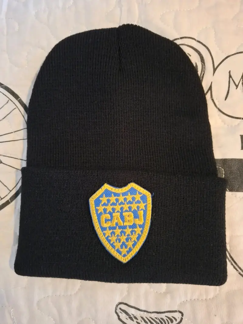 Gorro de lana CABJ azul y amarillo - 1