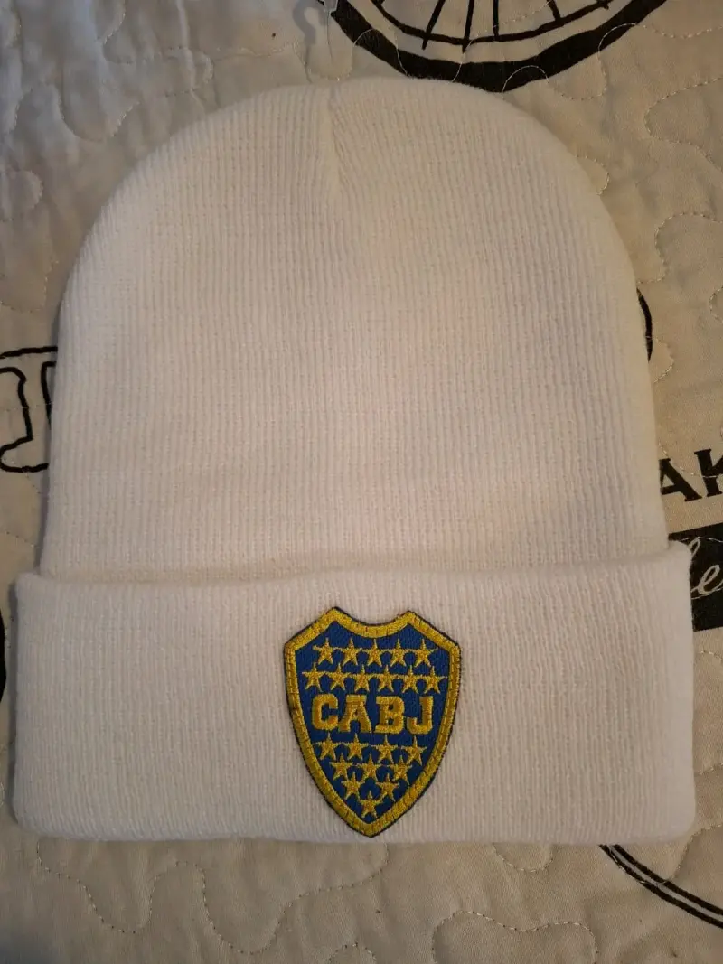 Gorro de lana CABJ azul y amarillo - 2