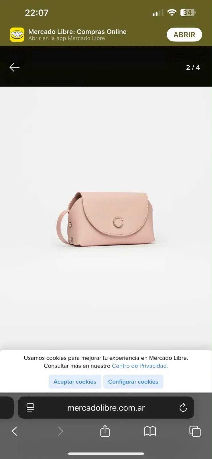 Bolso de mano rosa elegante Marca Prune