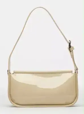 Cartera de hombro beige elegante Marca Prune