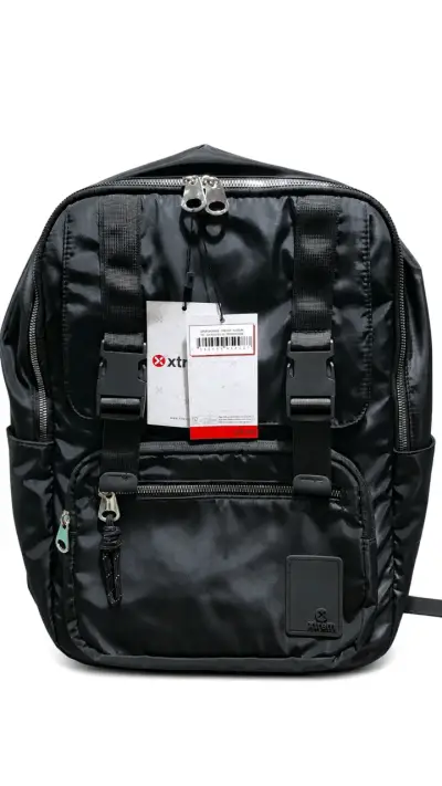 Mochila negra Xtrem con múltiples bolsillos - miniatura 1