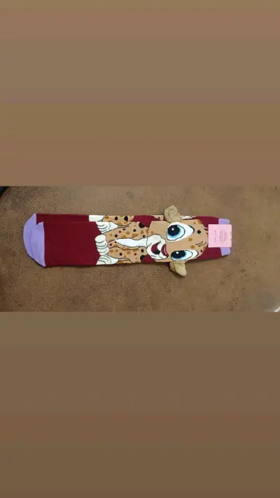 Calcetines infantiles con diseño de perrito y peluche - miniatura 4