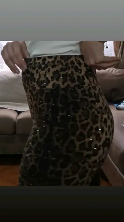 Pantalones acampanados estampado leopardo - miniatura 3