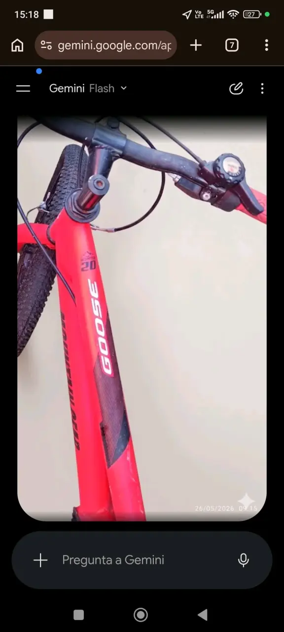 Bicicleta montaña Goose roja 3500G - 5