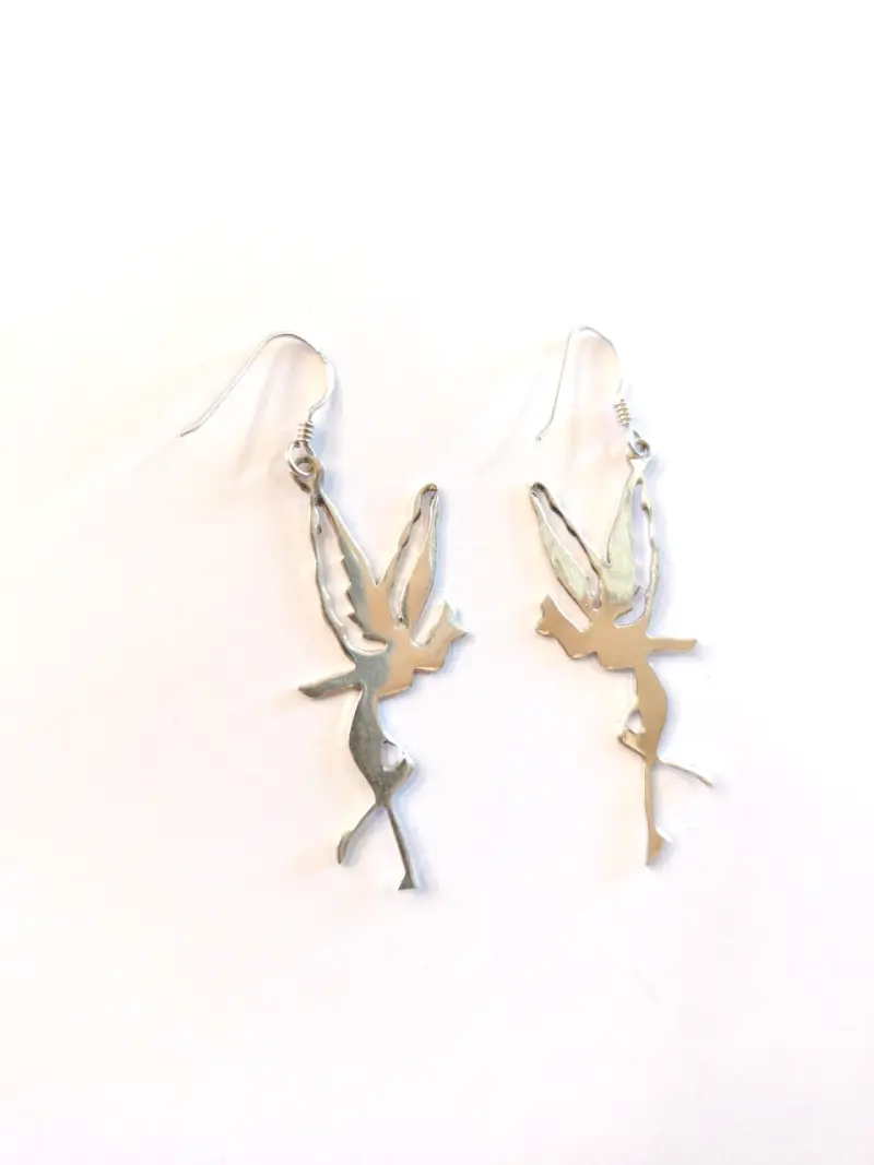Aros colgantes de hada en plata 925 💎 - 3