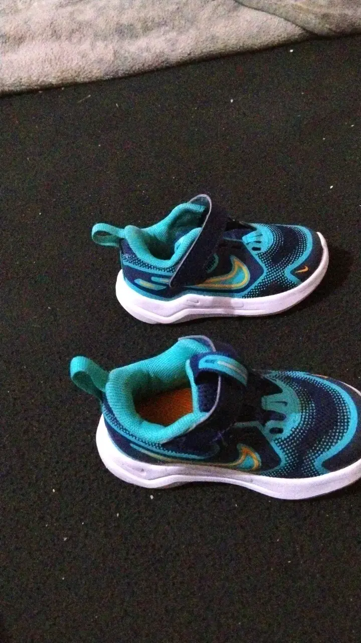 Zapatillas deportivas infantiles azul y turquesa - 3