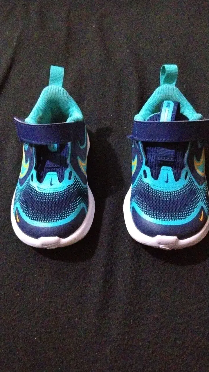 Zapatillas deportivas infantiles azul y turquesa - 5