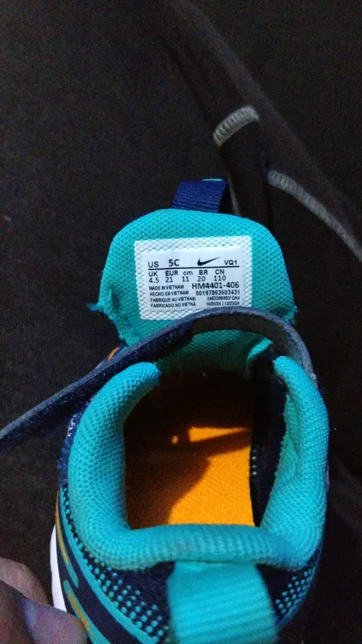 Zapatillas deportivas infantiles azul y turquesa - 6