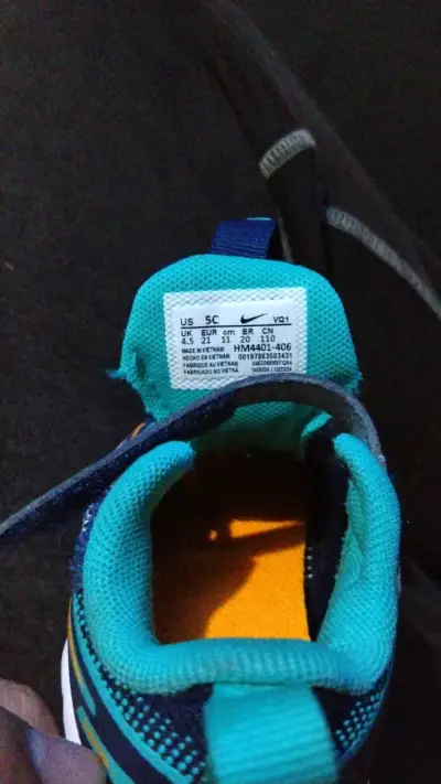 Zapatillas deportivas infantiles azul y turquesa - miniatura 6