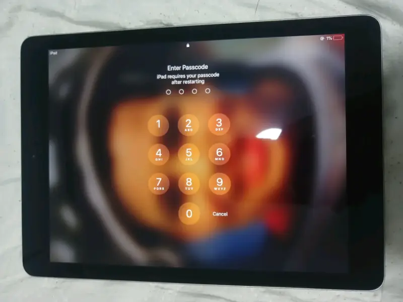 iPad Apple gris bloqueado patron - 4