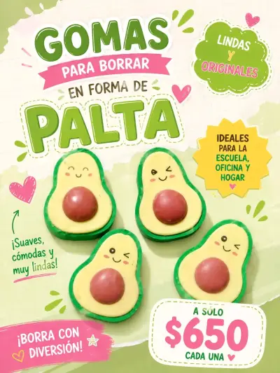 Gomas de borrar y maletita - miniatura 1