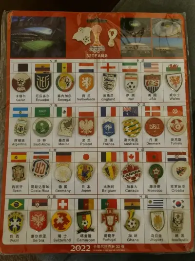 Set de pines Copa Mundial FIFA 2022 - miniatura 1