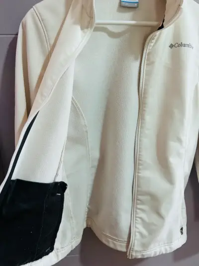 Chaqueta Columbia blanca para mujer - miniatura 3