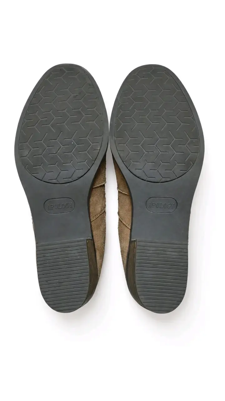 Botines Apology de cuero marrón con tacón bajo - 6