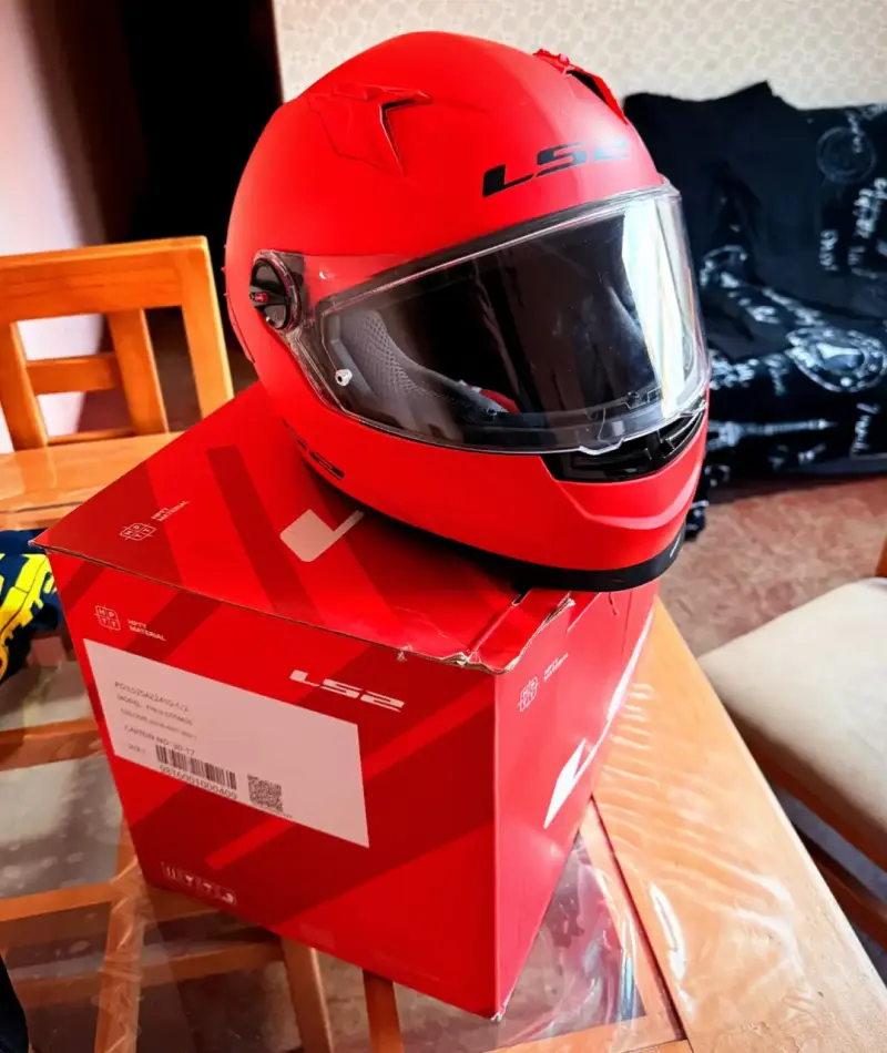 Casco integral LS2 rojo - 2