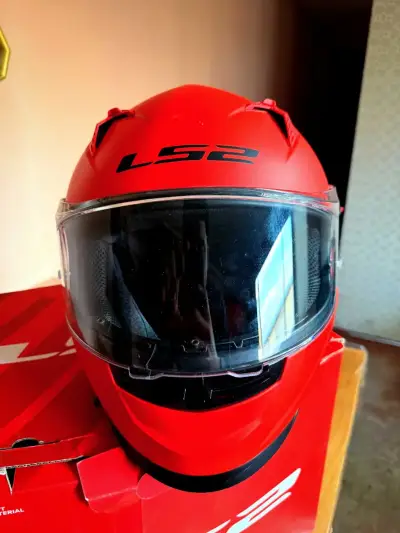 Casco integral LS2 rojo - miniatura 3