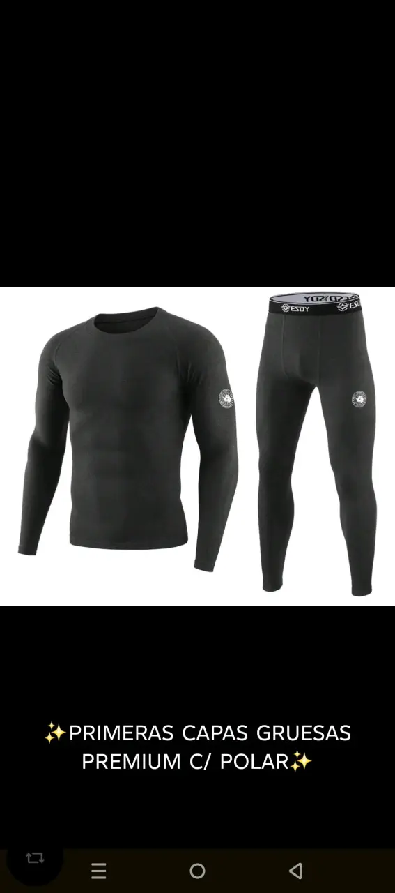 Conjunto térmico primera capa polar - 4