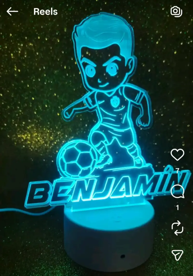 Lámpara LED 3D Diseños personalizados - 2