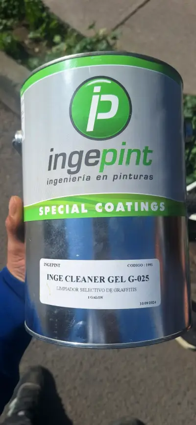 Gel limpiador de grafitis Ingepint 1 galón - miniatura 1