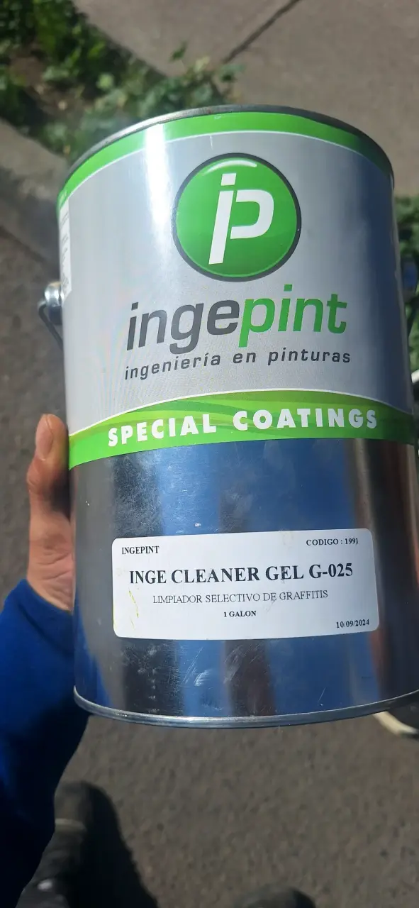 Gel limpiador de grafitis Ingepint 1 galón - 2