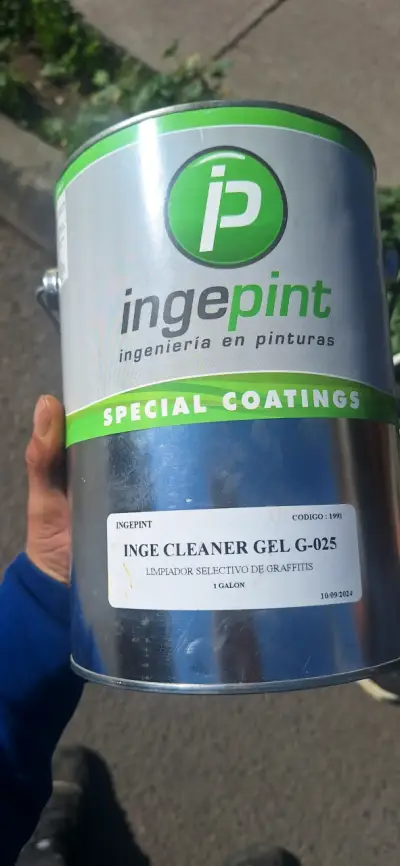 Gel limpiador de grafitis Ingepint 1 galón - miniatura 2