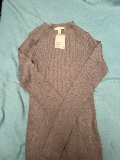 Suéter gris de punto H&M para mujer - miniatura 1