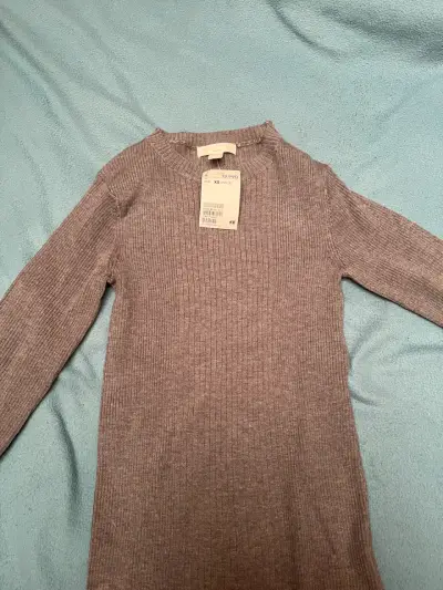 Suéter gris de punto H&M para mujer - miniatura 2