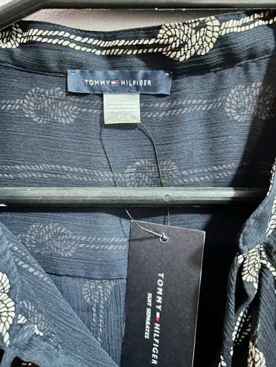 Blusa sin mangas Tommy Hilfiger azul con estampado - miniatura 2
