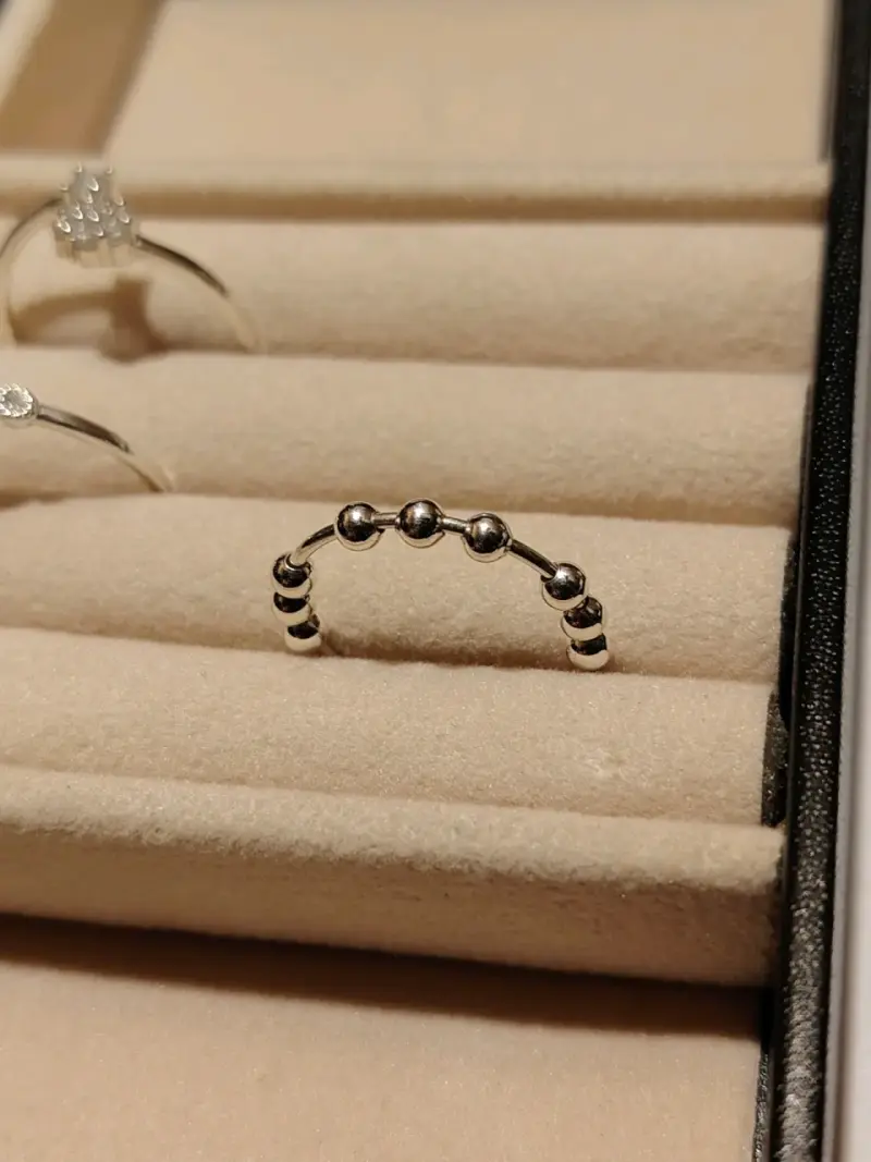 Anillo antiestrés de plata 925 - 3