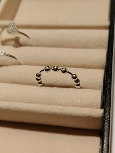 Anillo antiestrés de plata 925 - miniatura 3