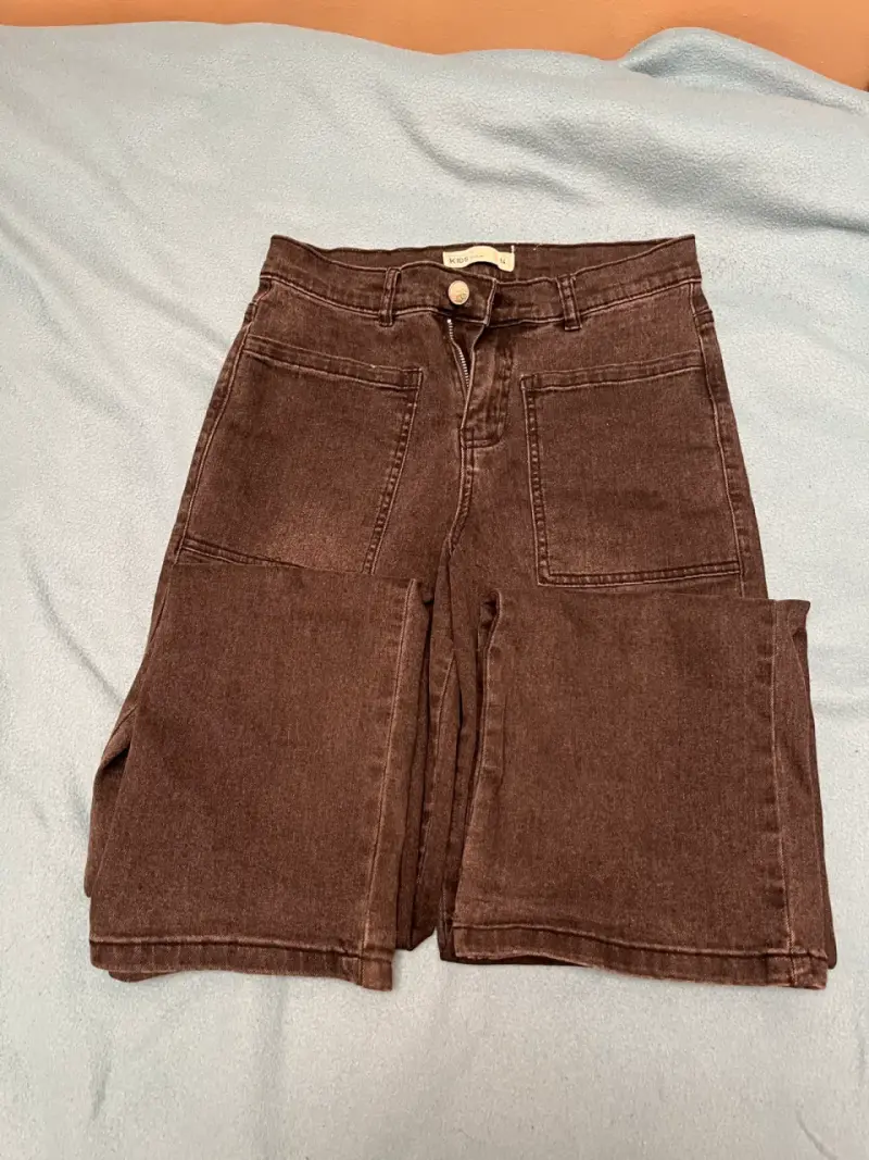 Pantalones de mezclilla grises oscur con bolsillos - 3
