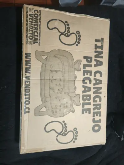 Tina cangrejo bebé plegable con cojín - miniatura 2
