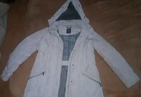 Chaqueta Zara TRF blanca con forro cálido - 3