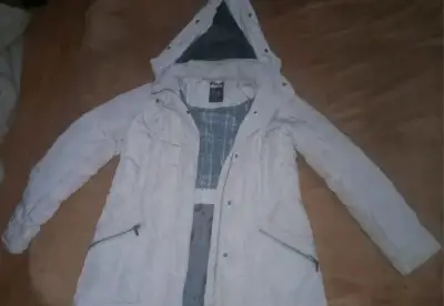 Chaqueta Zara TRF blanca con forro cálido - miniatura 4