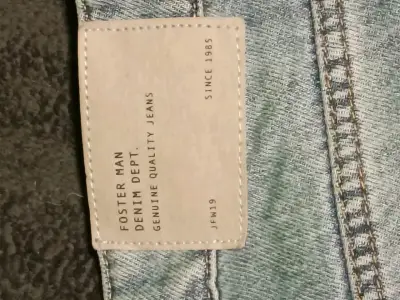 Jeans baggy de mezclilla azul claro para hombre - miniatura 3