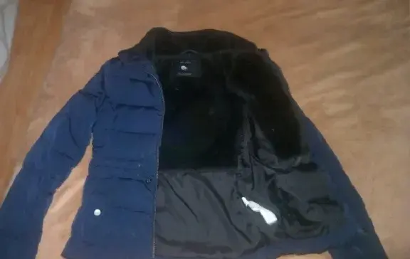 Chaqueta acolchada azul para mujer - 2