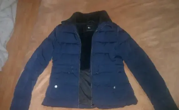Chaqueta acolchada azul para mujer - 3