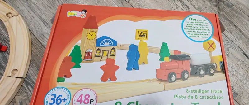 Set de tren de madera con pista 8 - 3